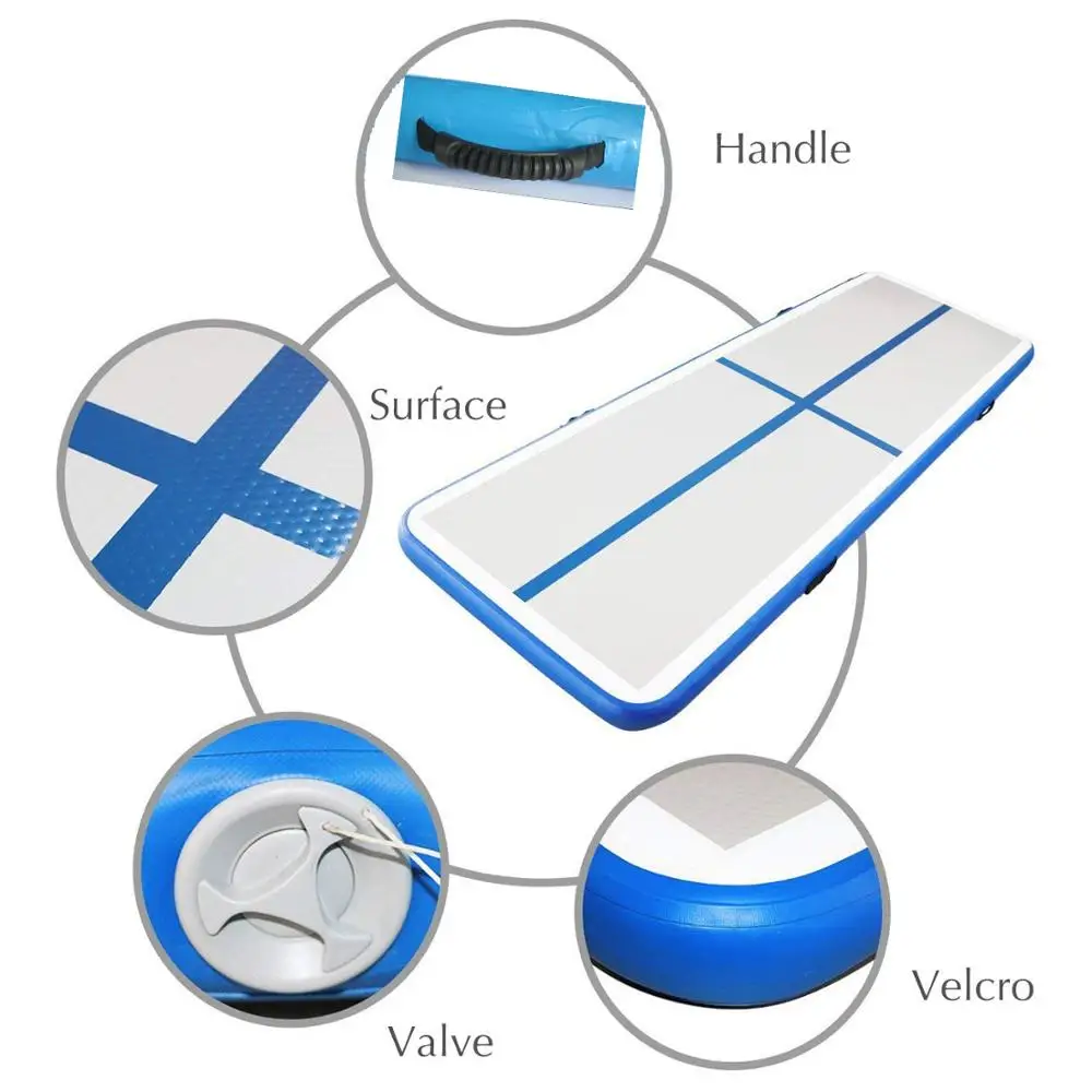 PVC Air Inflatable Tumble Track Gymnastics Mats for Artistic Sports for Exercise and Training