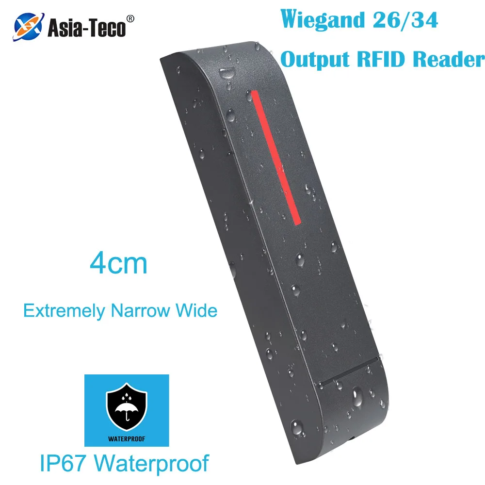 

Ip68 Waterproof 125Khz 13.56Mhz Reading Head 10-24V RFID Proximity Reader Access Control System Wiegand 26 34 Output