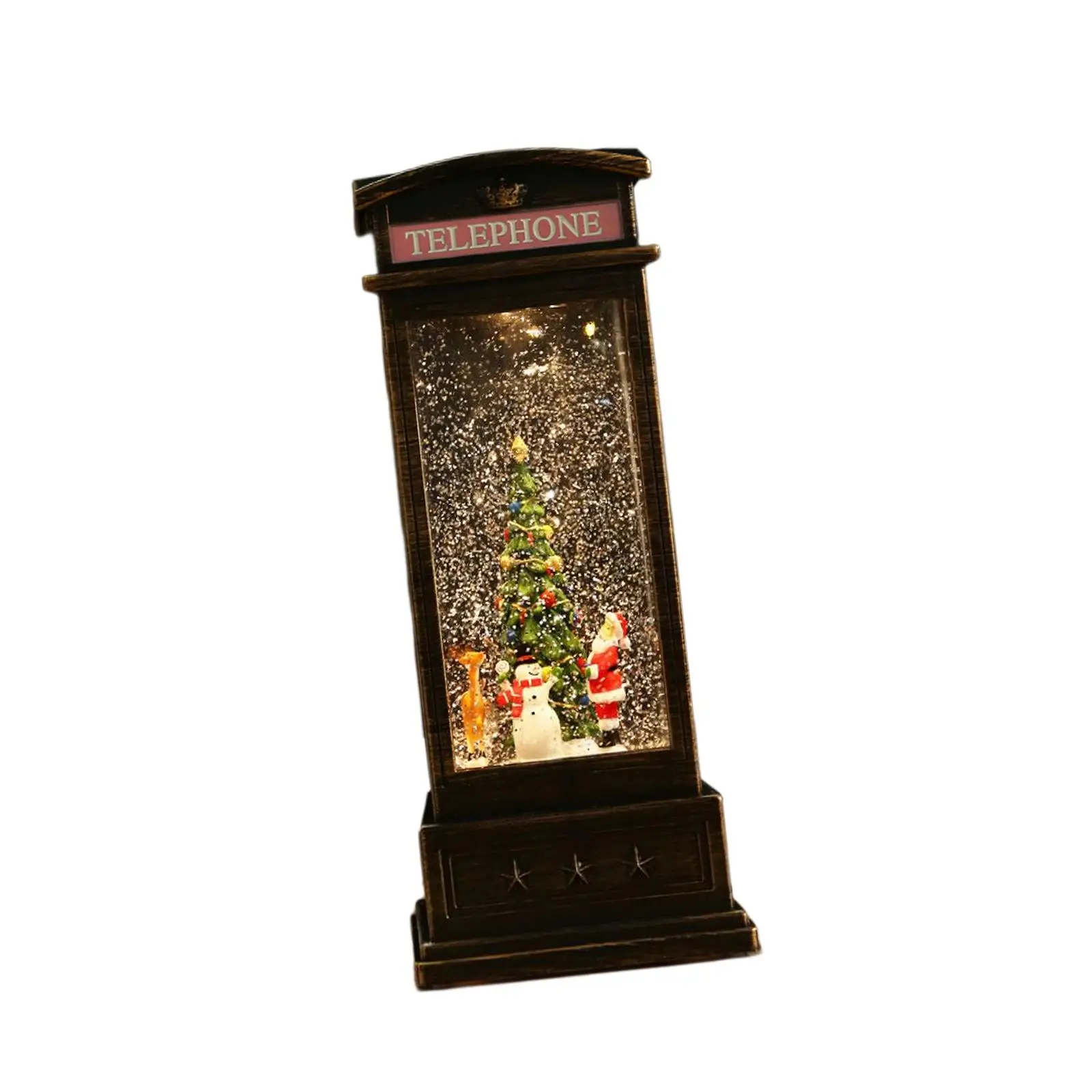Creative Glittering Christmas Music Box Lantern Rotatable Musical box Toy for Party Holiday Decor Kids Girls Gift Ornament