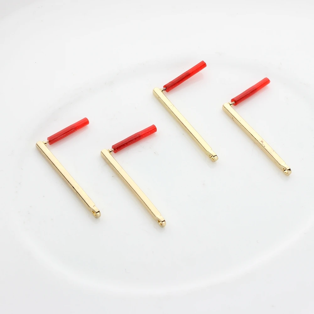 DIY kolczyki akcesoria do robienia stop cynkowy długa końcówka prostokąty złącza kolczyków 24mm 30mm 6 sztuk/partia — zdjęcie 5
