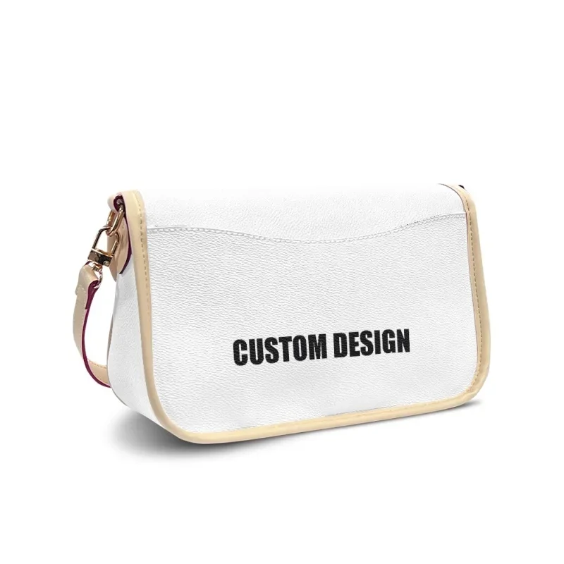 Bolso de mano personalizado con estampado de logotipo para mujer, bandolera portátil de diseñador famoso