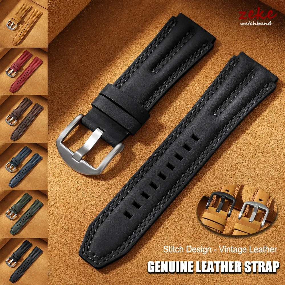 Rugged Sport Strap - سوار ساعة من الجلد الطبيعي بتصميم