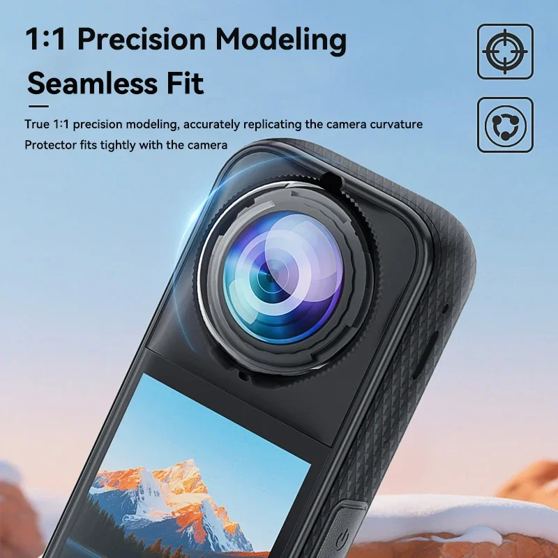 For Insta 360 X5 Lens Guards Premium HD Optical Glass Protector Anti-Scratch Protective Cover Accessories