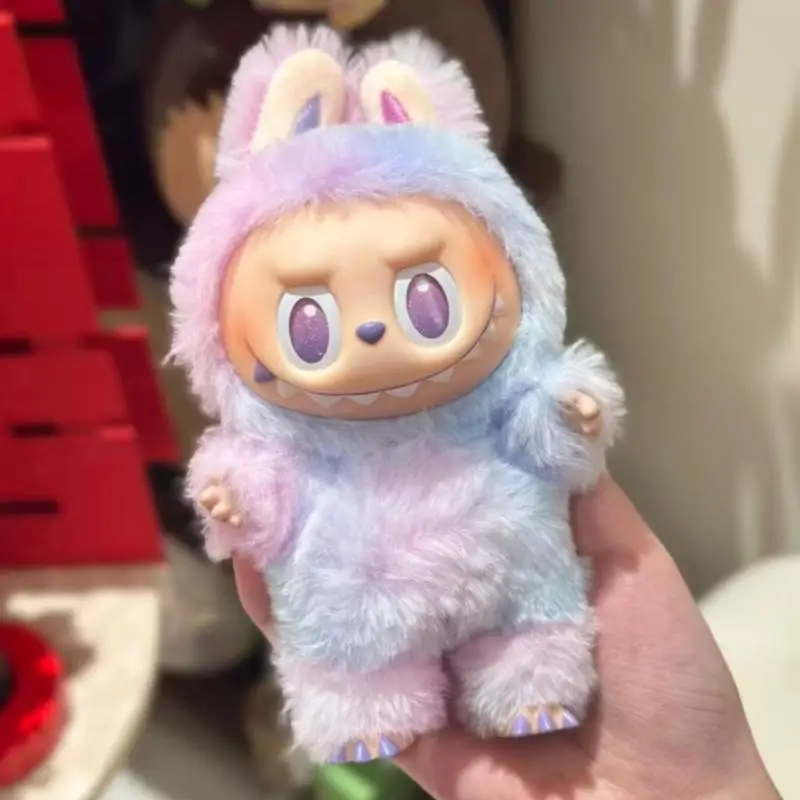 حقيقي POPMART Bubble Mart Labubu 1st، 2nd، 3rd الجيل الأمامي سلسلة الطاقة العالية معكرون 3 يجلس صندوق أعمى قلادة #6