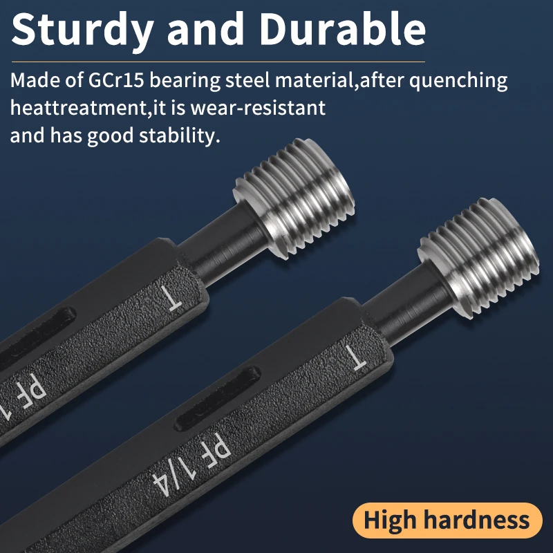 1PCS PF Taper  Pipe Thread Plug Gauge Measure Tool PF 1/16 1/8 1/2 3/4 1''-- 1''1/8 1''1/4 1''1/2 1''3/4 2''--