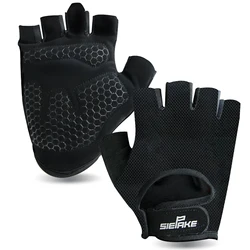 Cycling Gloves Bicycle Anti Slip Shock Breathable Half Finger Short Bike Gloves Sports Fingerless Men Women Driving Gloves