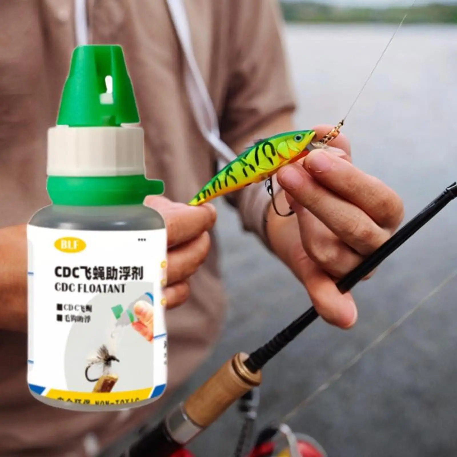 Dry Fly Floatant Hydrophobic Fly Fishing Float Powder Essential Fishing Tool for Freshwater Fishing Float