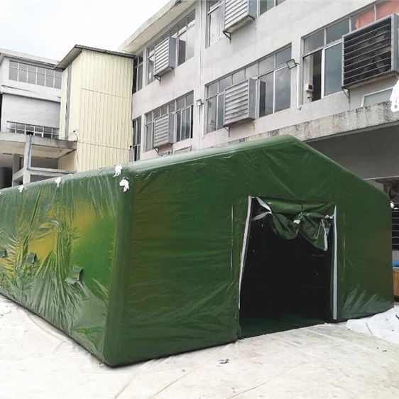

High Quality Professional Pvc Tarpaulin Green Shelter Inflatable Tent