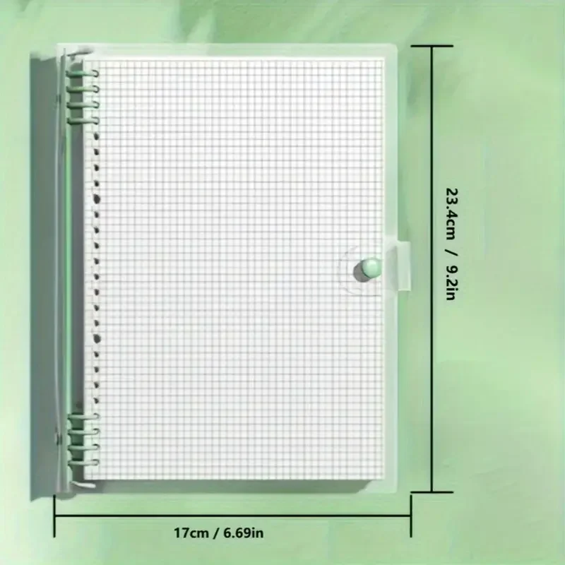 School Supplies A5 Transparent PVC Binder Notebook Detachable Cover Ins Aesthetic Journal for Writing Notes Diary Planner