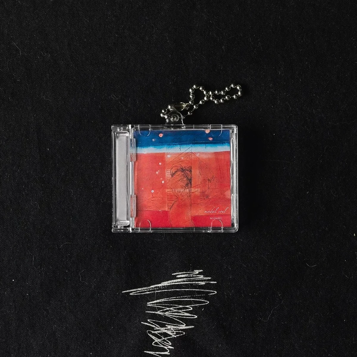 Jazz Nujabes MINI Music CD NFC Keychain Play song Modal Soul Hyde Out New T-shirt Album Necklace Cosplay Pendant Acrylic Keyring