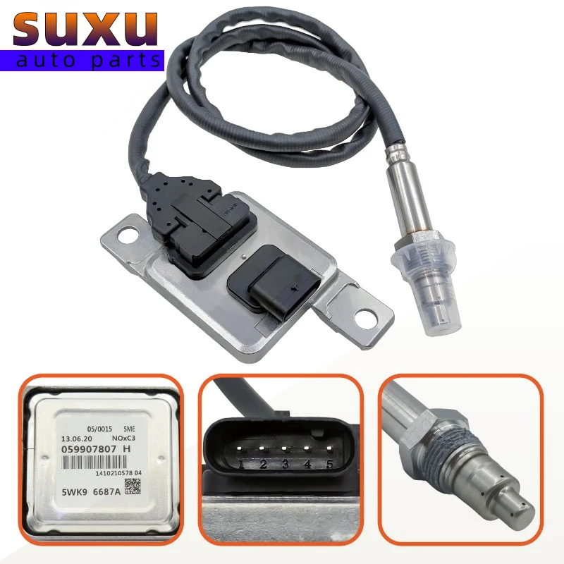 

Nitrogen Oxide Nox Sensor Upstream For VW Touareg TDI Audi Q7 2009-14 OEM 059907807H 5WK96687A