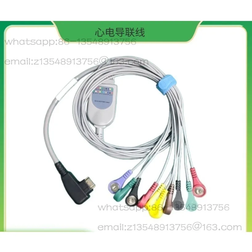 Compatible with dynamic ECG lead wire 10 leads for DMS300-4A dynamic ECG recorder