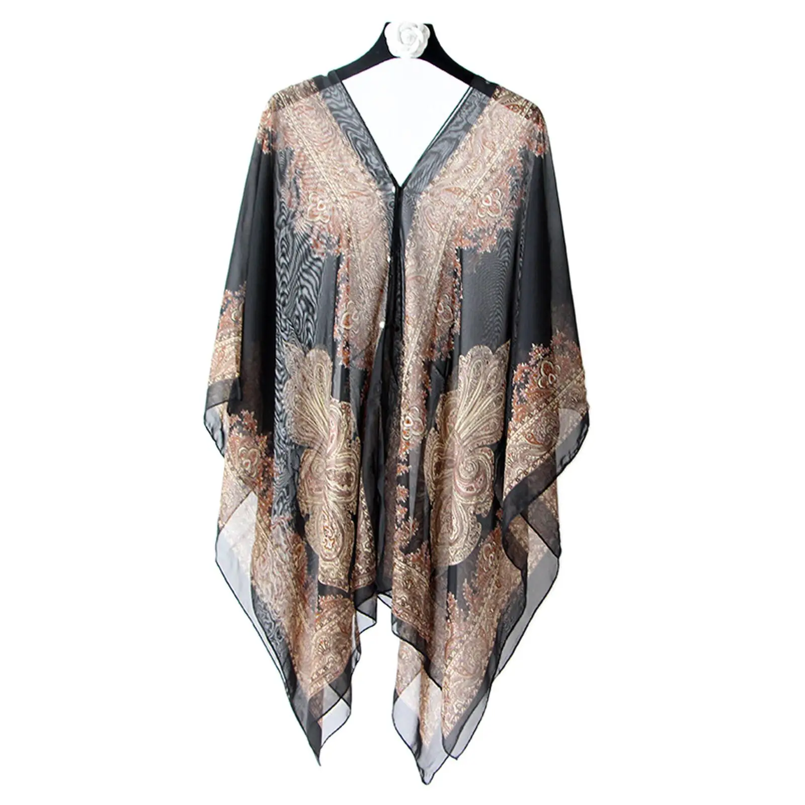 5Colors Beach Sunblock Shawl Summer Beach Sexy Women Fashion Scarf Chiffon Loose Blouse Sunscreen Comfortable Poncho