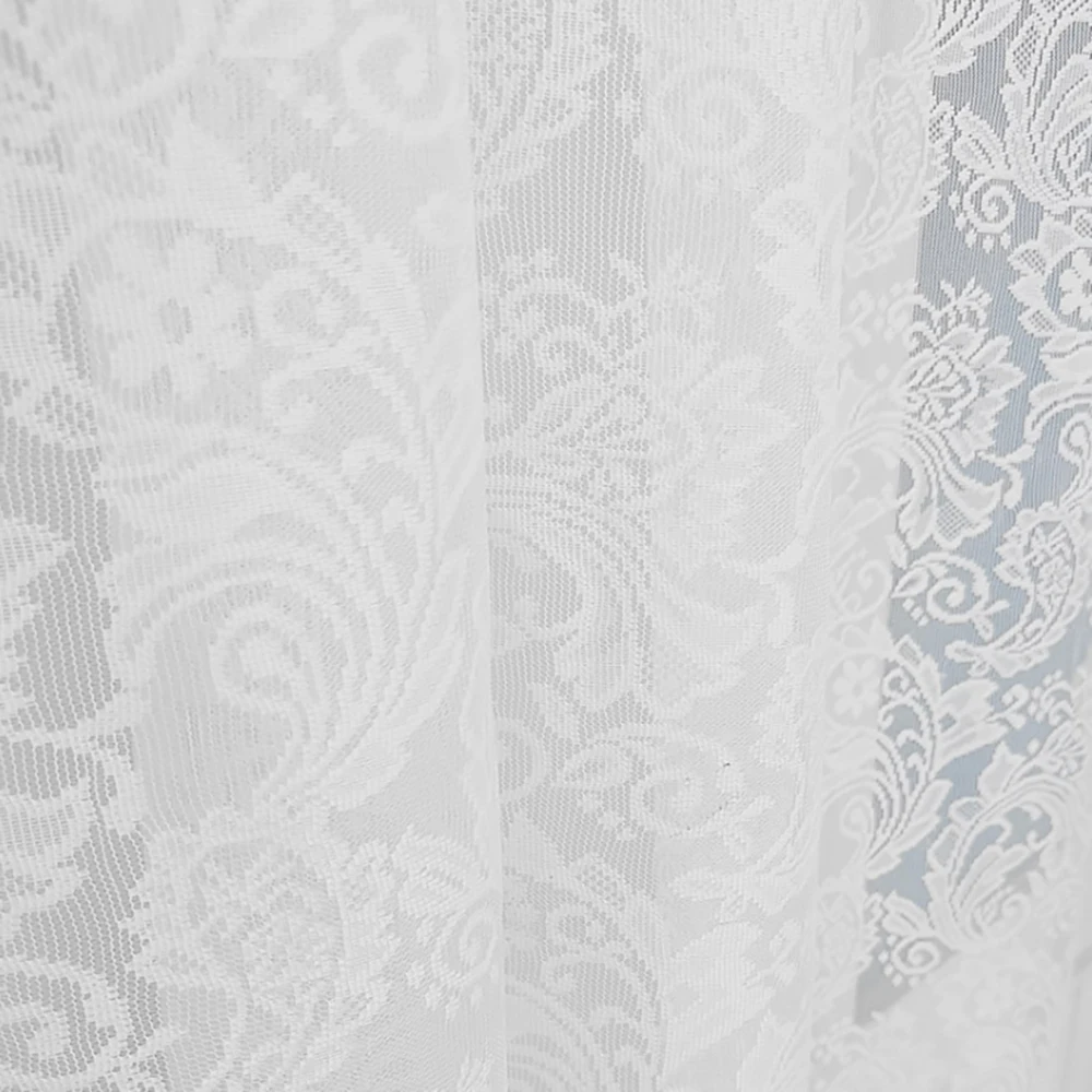 1 Piece Of Classic Lace Phoenix Tail Curtains, Three Colors Of Warp Knitted Window Screens, Suitable For Outdoor Decoration