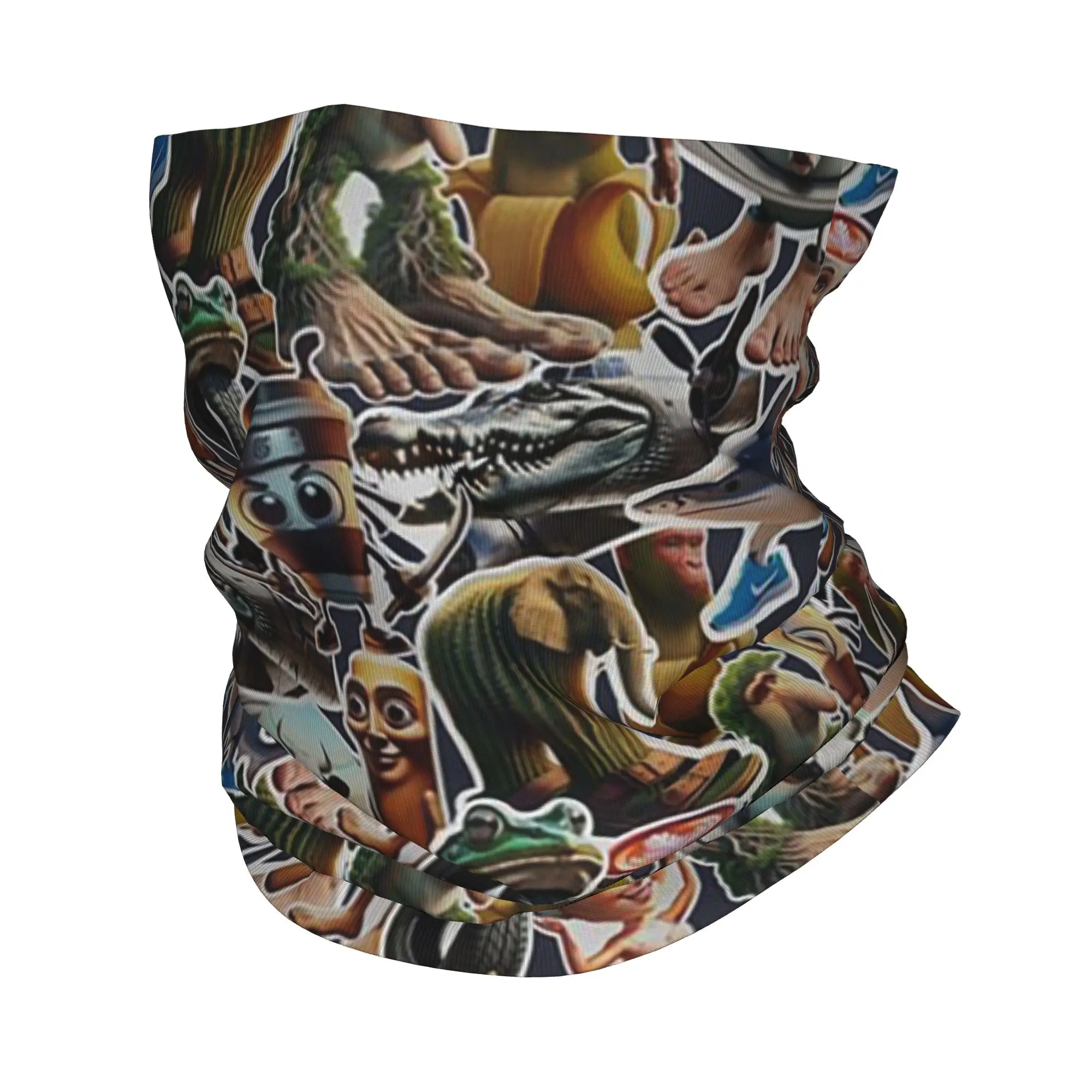 

Italian Brainrot nonsense Bandana Neck Gaiter Printed Mask Scarf Warm Balaclava Riding For Men Women Adult