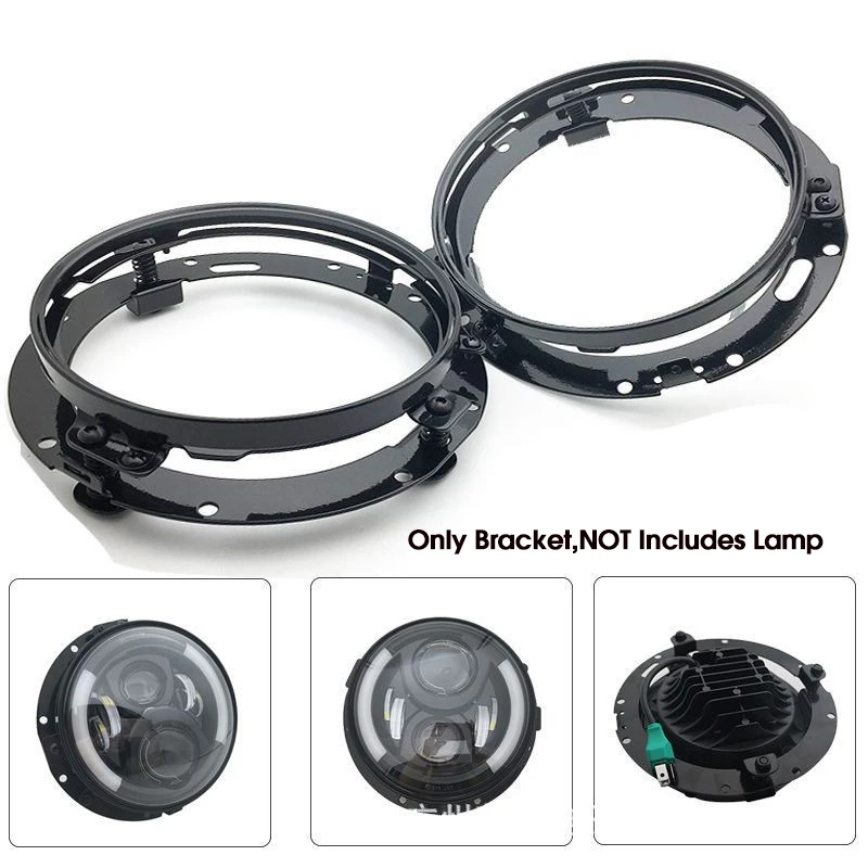 7-inch Headlight Mounting Bracket Round Headlight Modification Bracket For Jeep For Wrangler JK Suzuki For Samurai Motorcycle