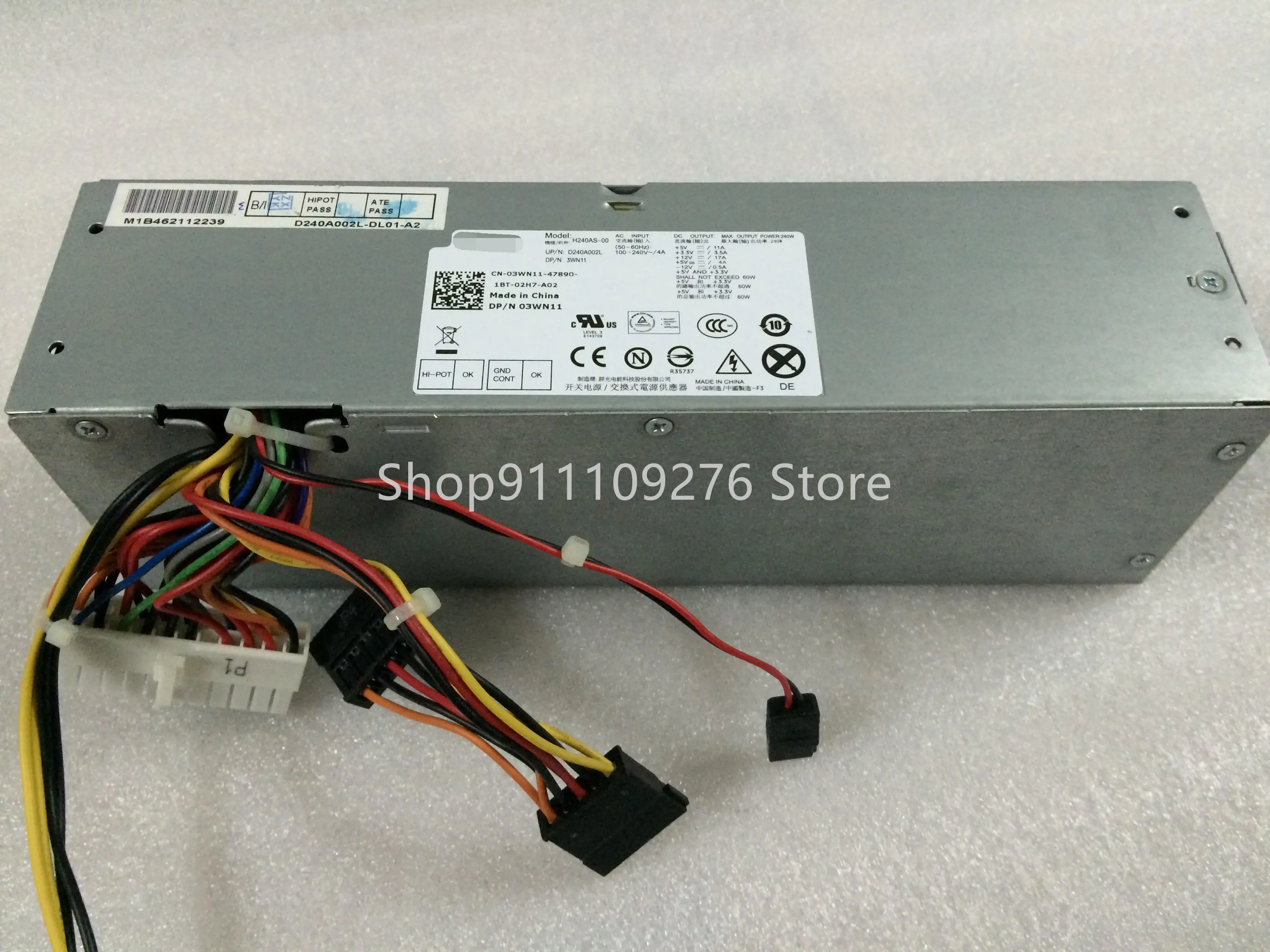 Original PSU for DELL H240AS-00 D240A002L 3WN11  H240ES-00 AC240ES-00 AC240AS-00 L240AS-00 AC240AS-01 AC240AS-00 AC240ES-01