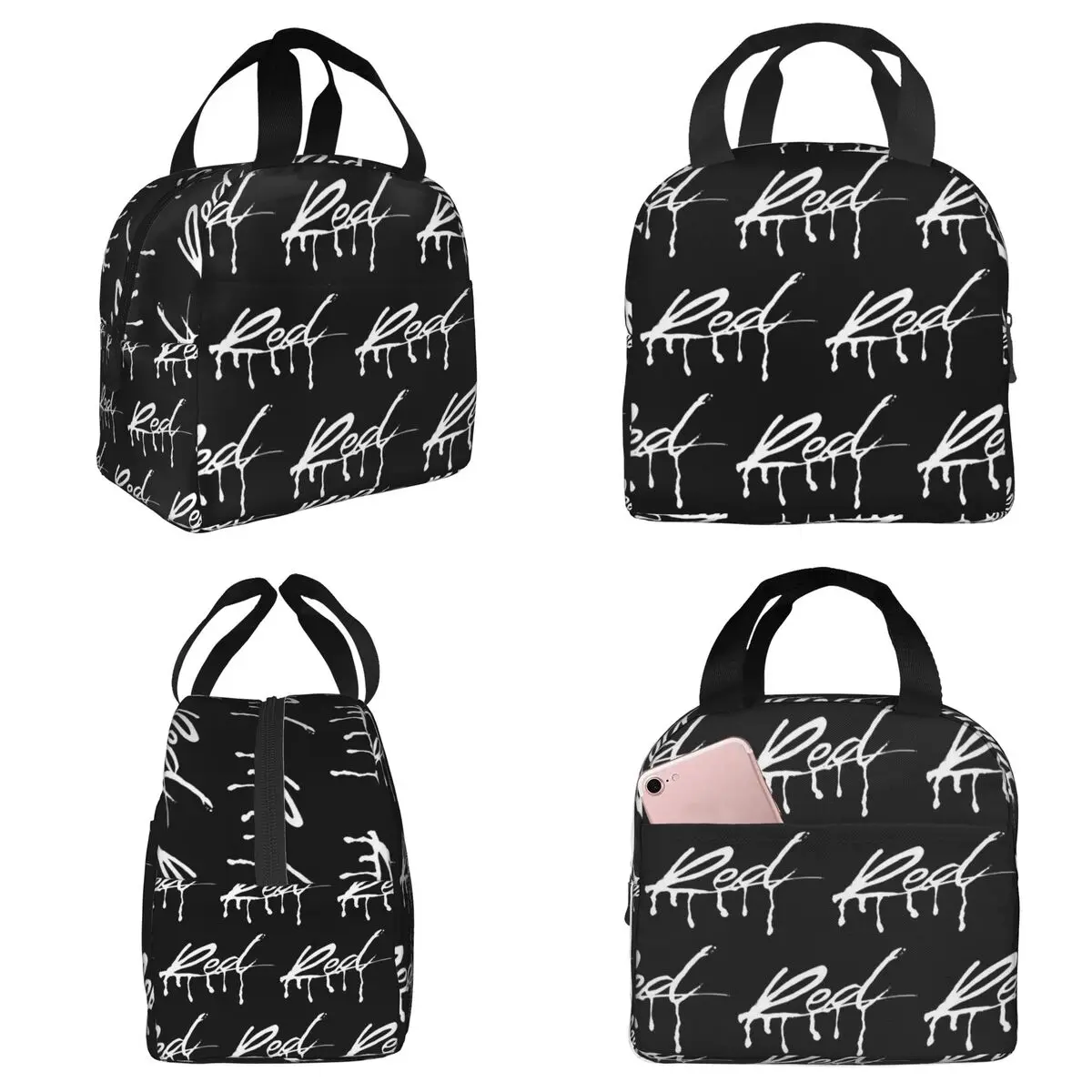 

Playboi Carti Insulated Lunch Bag for Kids School Cooler Thermal Food Box Tote Portable Lunch Boxes Container