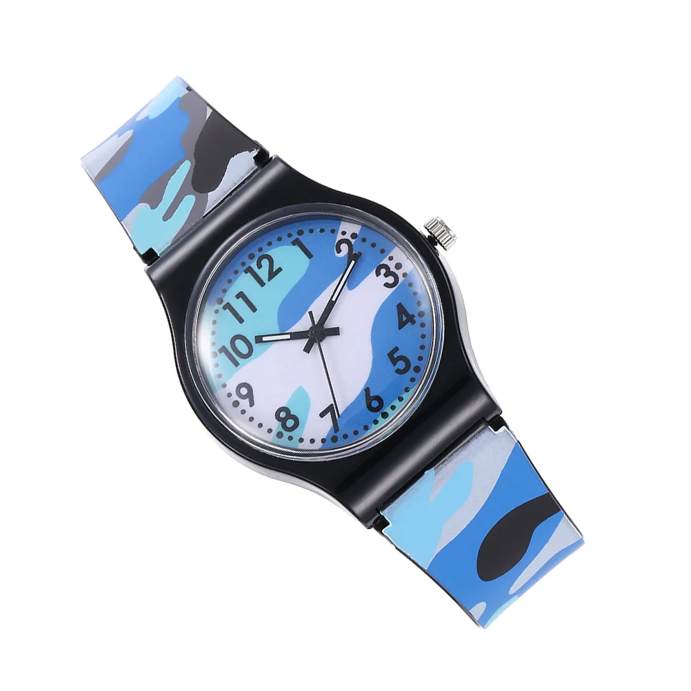 

1 шт. камуфляжные часы, прочные водонепроницаемые кварцевые часы, регулируемые спортивные часы на открытом воздухе, подарок, практичные часы для