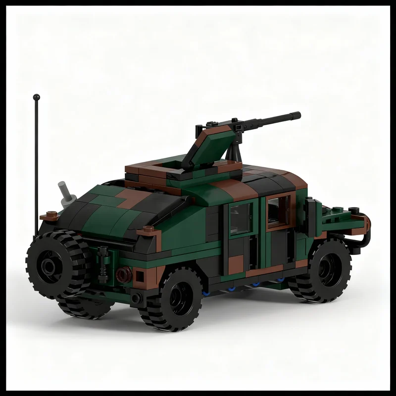 299pcs MOC M1004 Humvee Creator Model Building Blocks Construction Christmas Gifts Toys Display Assemble Education Idea Art