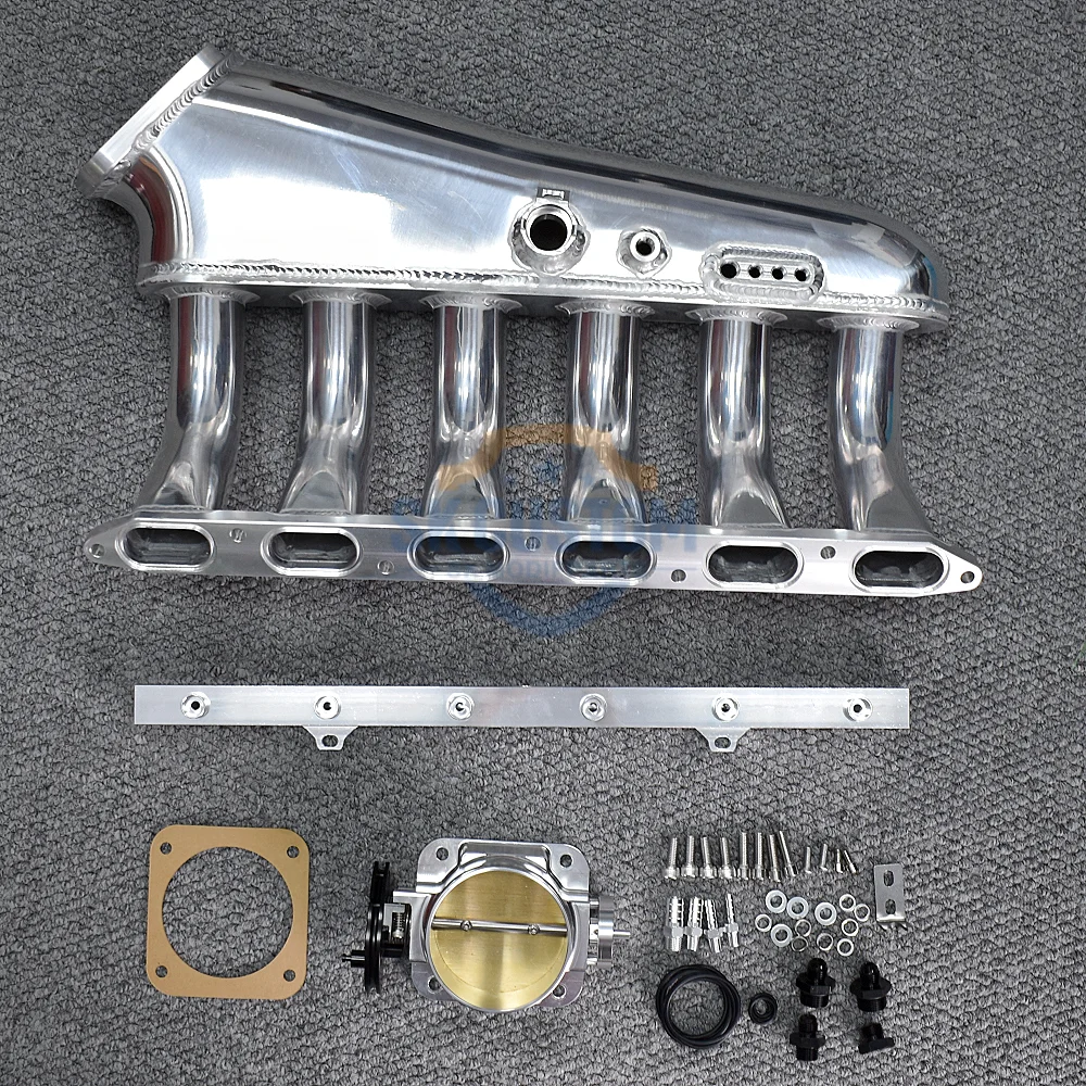 90MM Throttle Body Aluminum Intake Manifold For BMW E36 E46 M54 M52 M50 323i 325i 328i Engine Modification Replacement Part