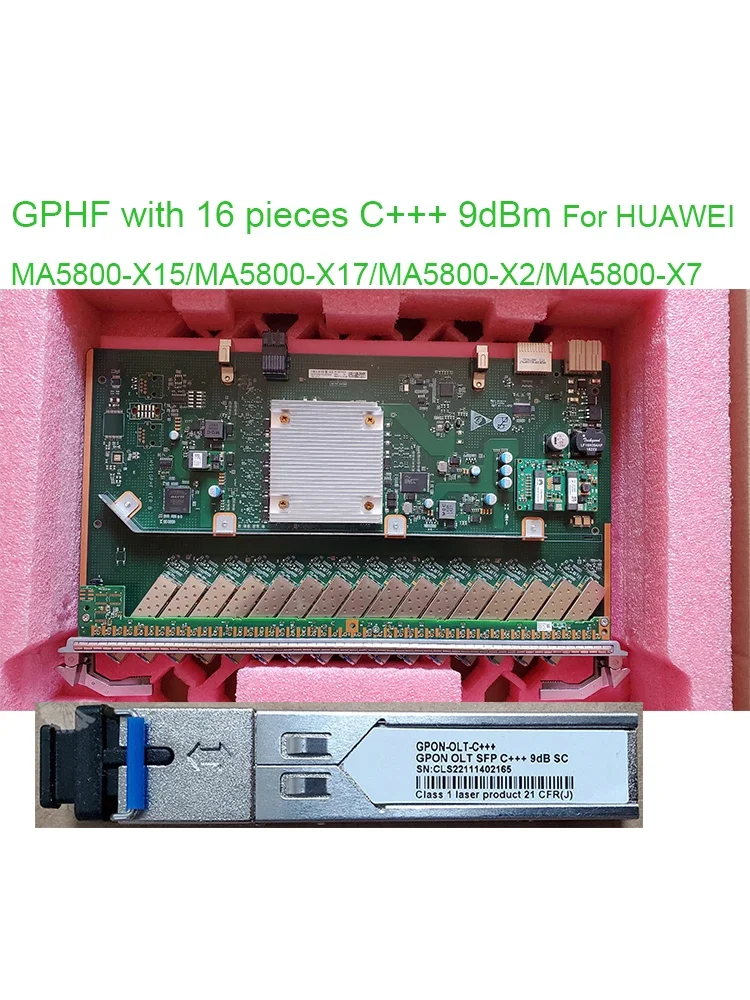 

Плата интерфейса GPON OLT, GPHF C +++, H901, 16 модулей Pcs SFP, Gbics для коридора