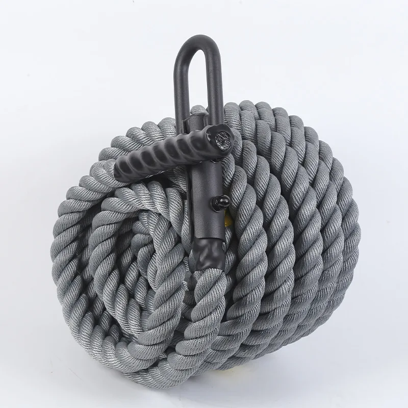 Professional Sled Pulling Rope Heavy-Duty Anti-Slip Fitness Resistance Training Battle Rope