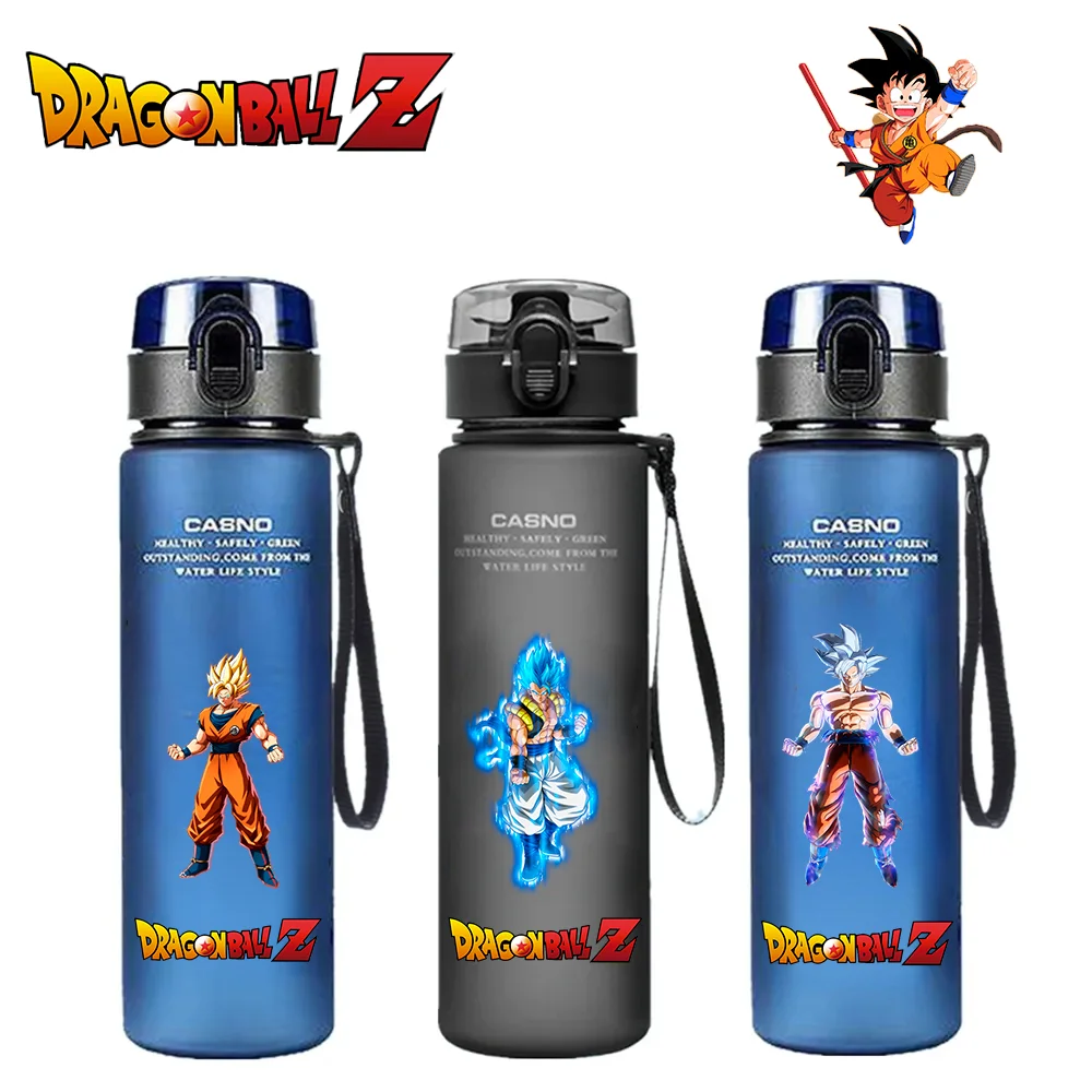 

560ml Dragon Ball Water Bottle Son Goku Super Saiyan Large Capacity Drinking Cup Portable Outdoor Childrens Water Cup Vegeta