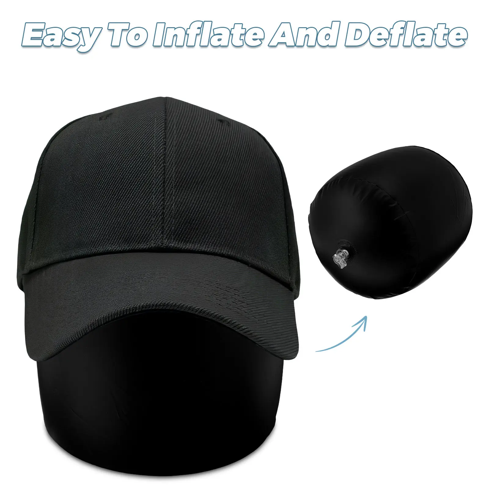 Inflatable Hat Shaper Support Baseball Cap Holder Plastic Stand Rack Tabletop Display Storage Organizer for Men Women
