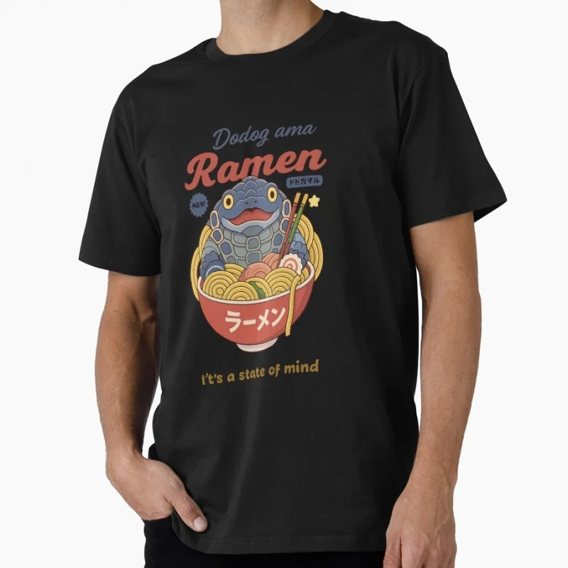 Dodogama Ramen 0409 Monster hunter world MHW Gift T-Shirt for gamer 100% cotton Short Sleeve Graphic clothes All size tops