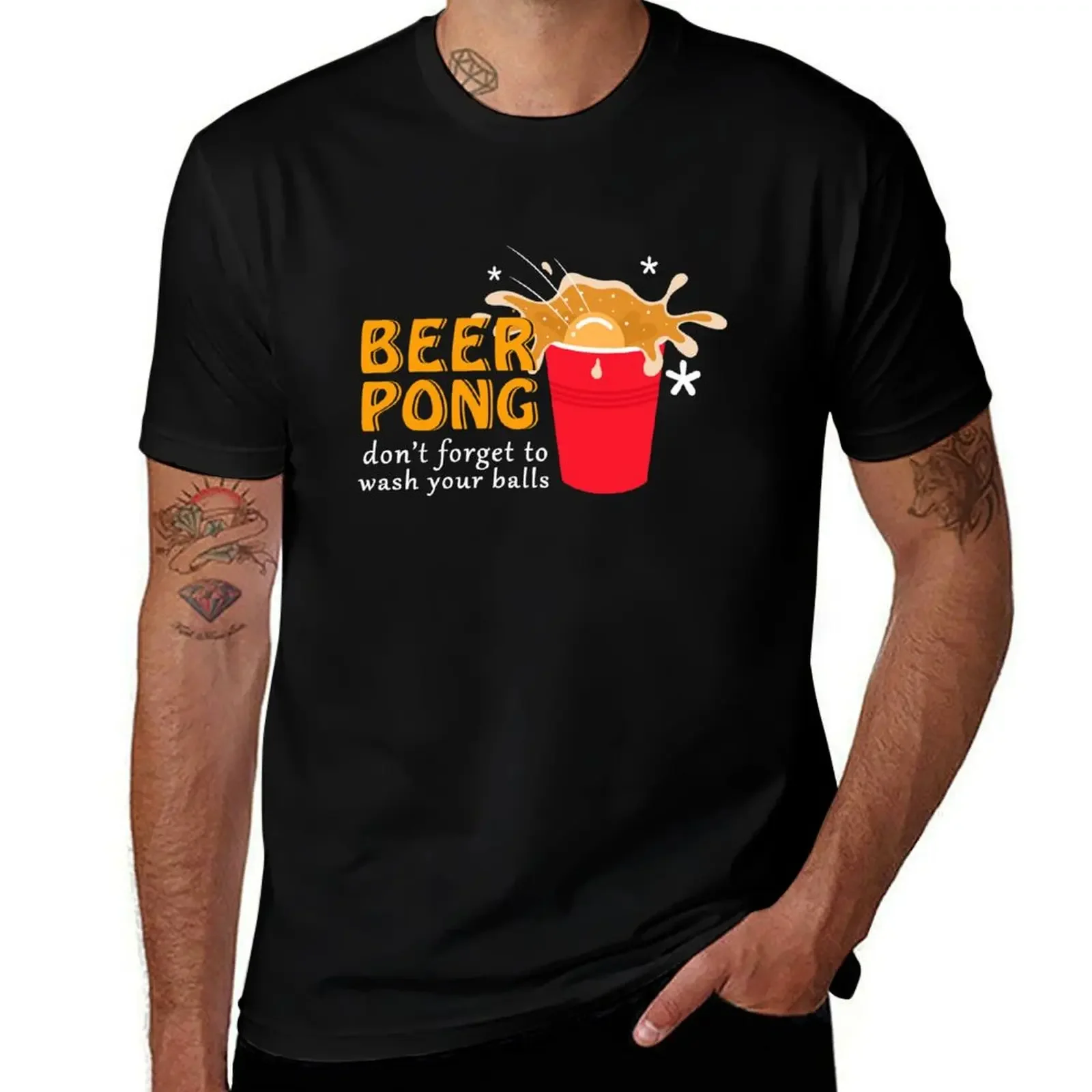 Beer Pong Championship Beer Champion Beirut Xmas Sweater Jumper BeerPong Ball Template Holiday Country Vinyl Australia F T-Shirt