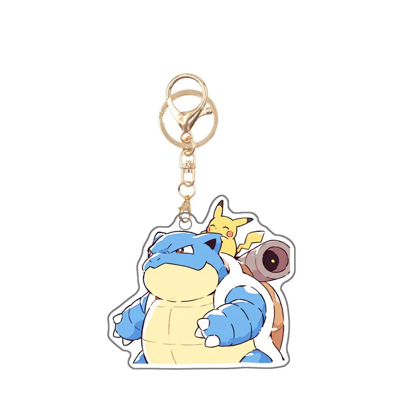 الأصلي الذاتي الصنع البوكيمون الاكريليك Dragonite Lugia Qikachu Gengar Venusaur Charizard Blastoise أنيمي الطرفية المفاتيح قلادة