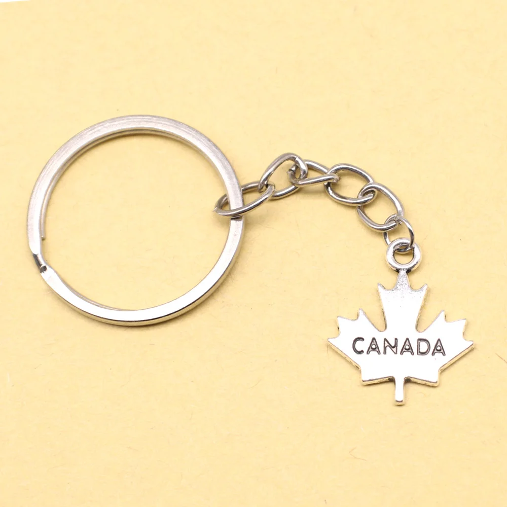 1 Piece 20x23mm Maple Leaves Keychain Handmade Gift Ideas