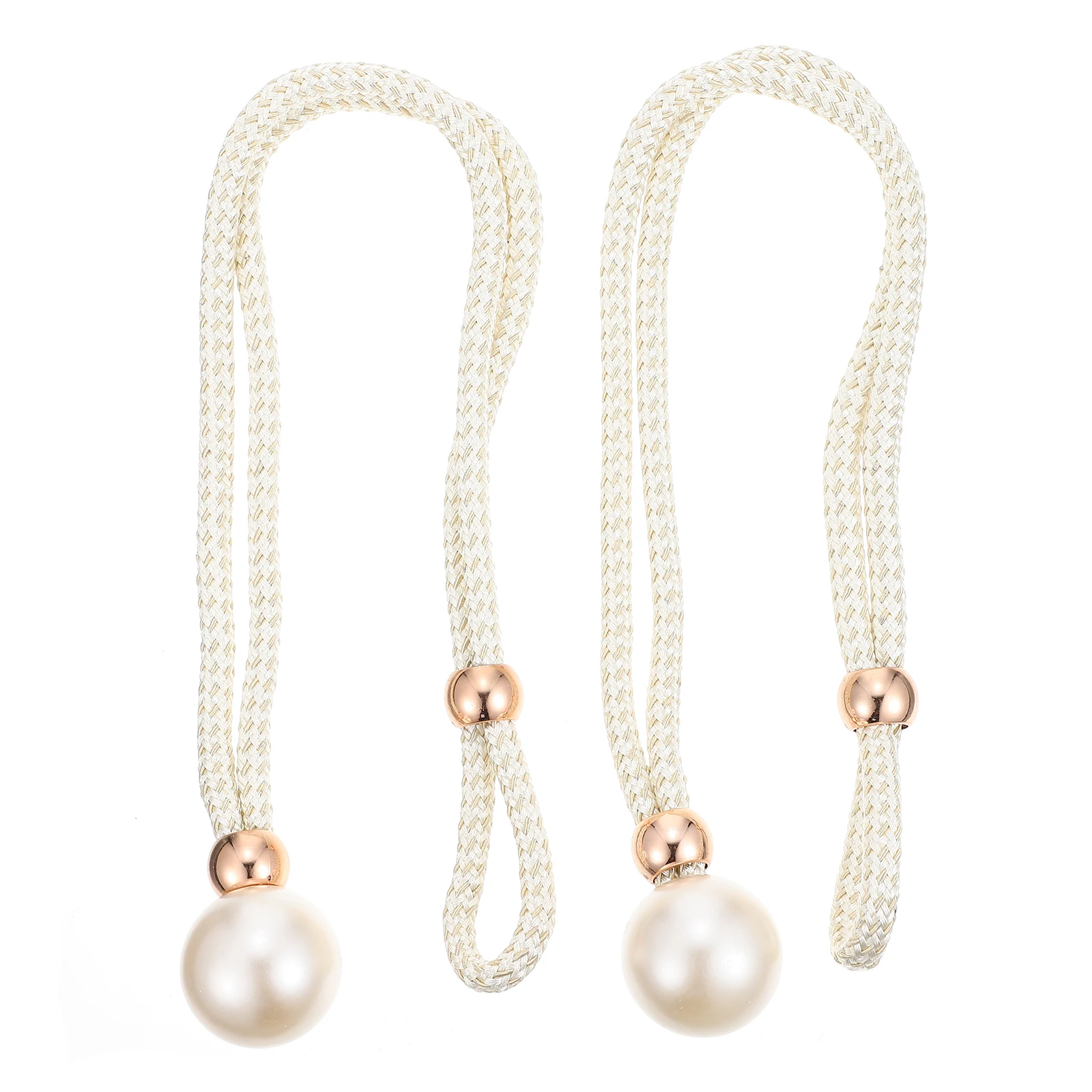 2 قطعة رباط للستائر اللؤلؤي قابل للتعديل الأشرطة الزخرفية للمنزل فندق نافذة الباب ستارة تثبيت أبازيم مجموعة #5