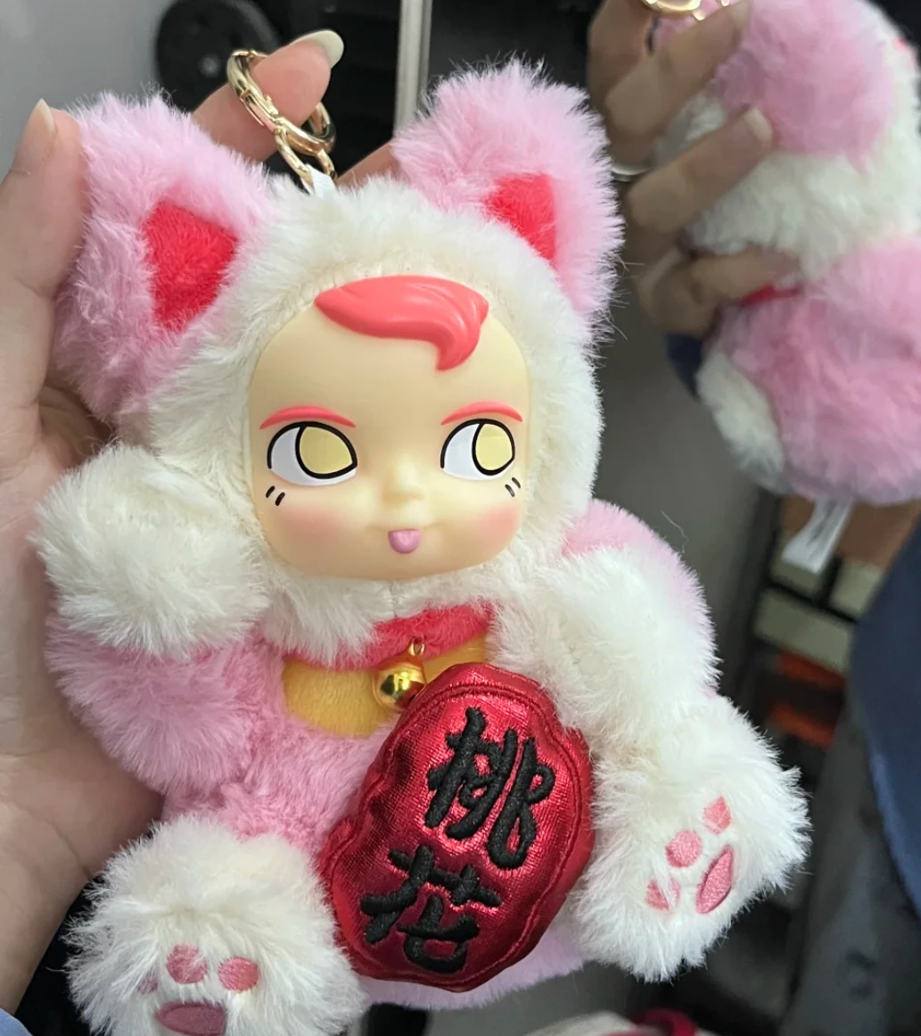 Genuine Miniso Blind Box Sensen Fortune Cat Vinyl Face Series Lucky Cat Handmade Kawaii Doll Mystery Box Pendant Christmas Gift