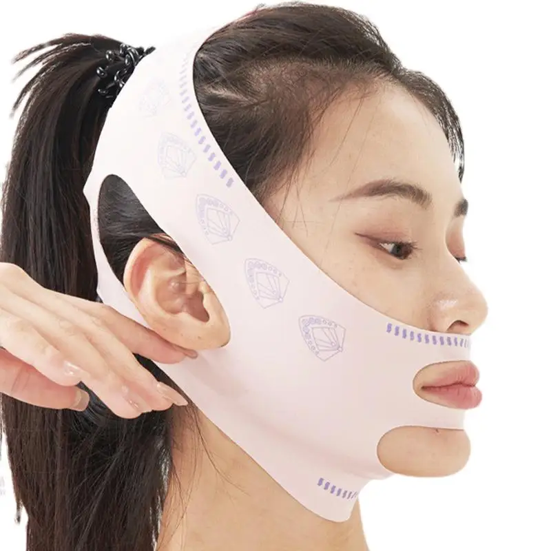 Face Slimming Strap Elastic Face Lift Tape Face Shaper Comfortable Face Slimming Device Face Fat Reducer For All Skin Types