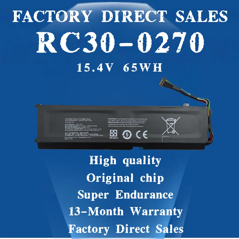 Wholesale retail Laptop RC30-0270 Battery for Razer Blade 15 Base Stealth 2018 Series Notebook RZ09-0270 RZ09-02705 RZ09-03006