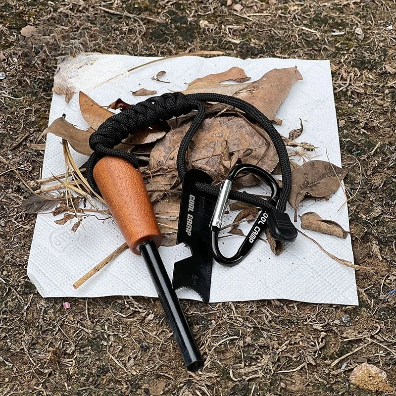 

Outdoor Multifunctional Igniter Portable Flint Scraper Camping and Hiking BBQ Igniter Wilderness Survival Equipment