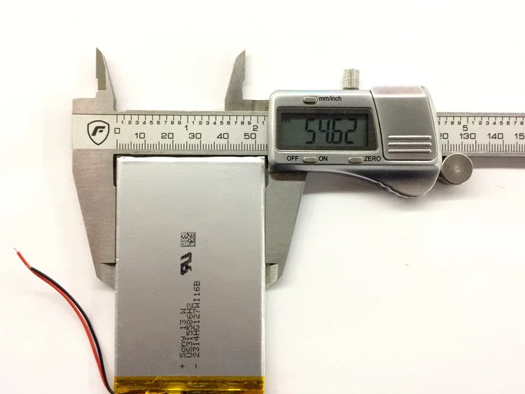 Nuevo 315586   Batería de litio de polímero marrón que carga el núcleo eléctrico 2050mah Tablet computadora 3,7 V celda de iones de litio recargable buena A