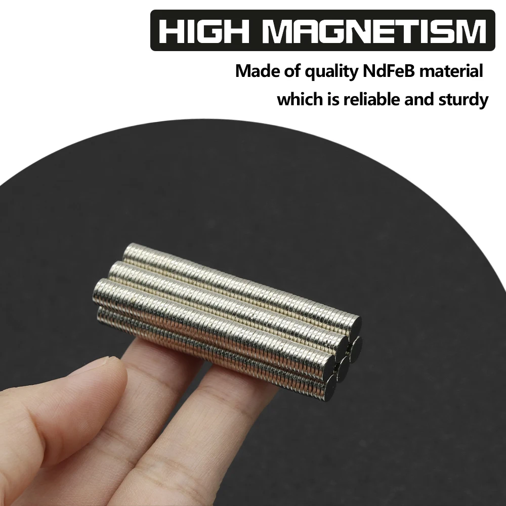 6x1mm N35 NdFeB Round Neodymium Magnet Super Strong Permanent Powerful Magnets Refrigerator DIY Craft Multi‑Purpose Magnetic