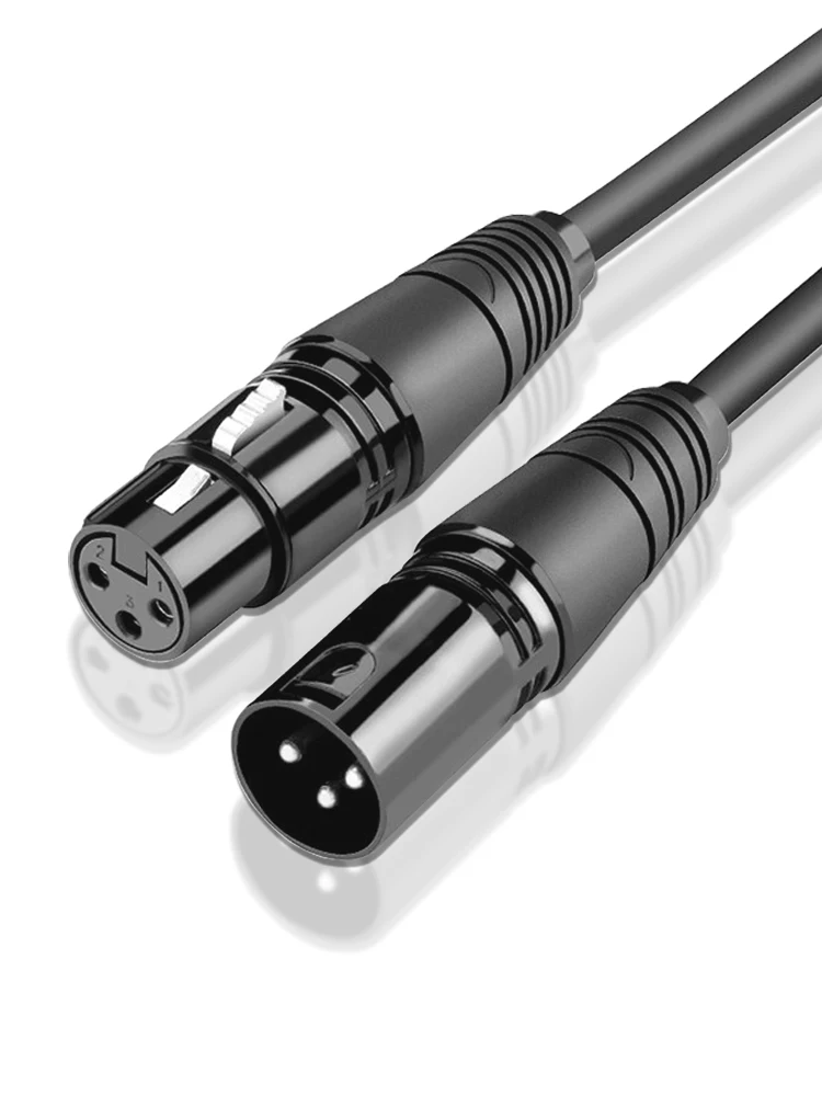 3-pinowy kabel XLR Kabel audio XLR męski do żeńskiego przedłużacza mikrofonu do wzmacniaczy miksera Zrównoważona linia XLR Sound Cannon — zdjęcie 2