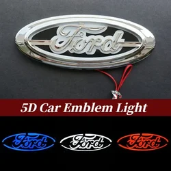 14.5x5.6cm Car LED Emblem Light for Ford Mustang Fusion Transit Focus Mk2 Mondeo Fiesta Ranger Kuga Explorer Badge Accessories