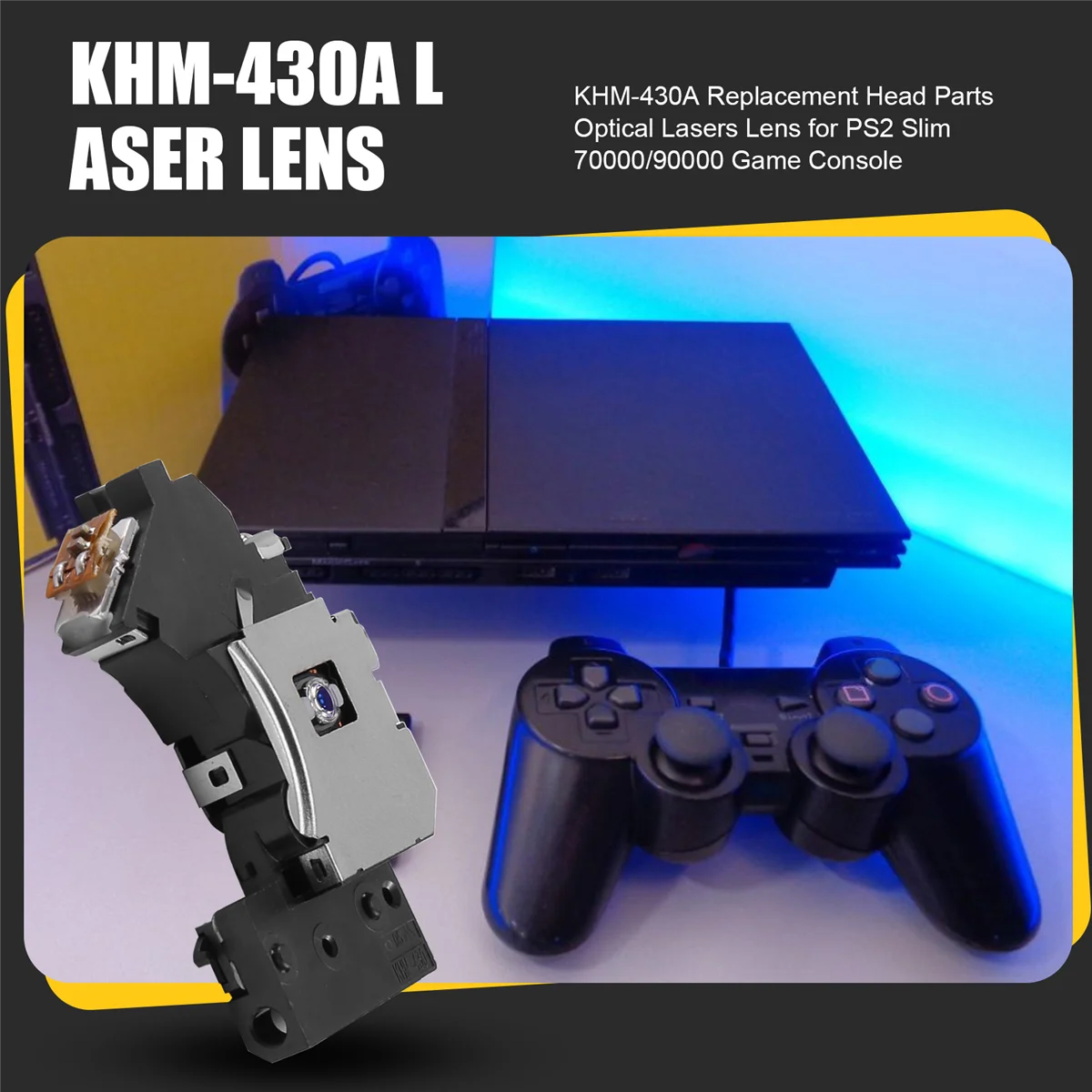 

ZIZI KHM-430A Сменные головные части Оптические лазерные линзы для игровой консоли PS2 Slim 70000/90000