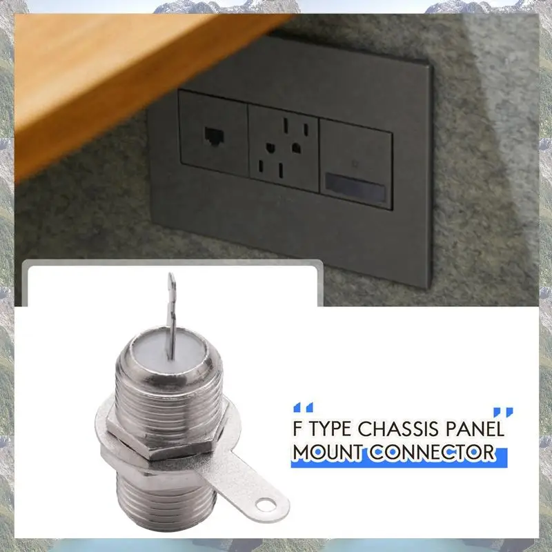 2025 Neu – 100 Stück F-Typ Panel Mounted Socket Female Jack Solder Connector Adapter