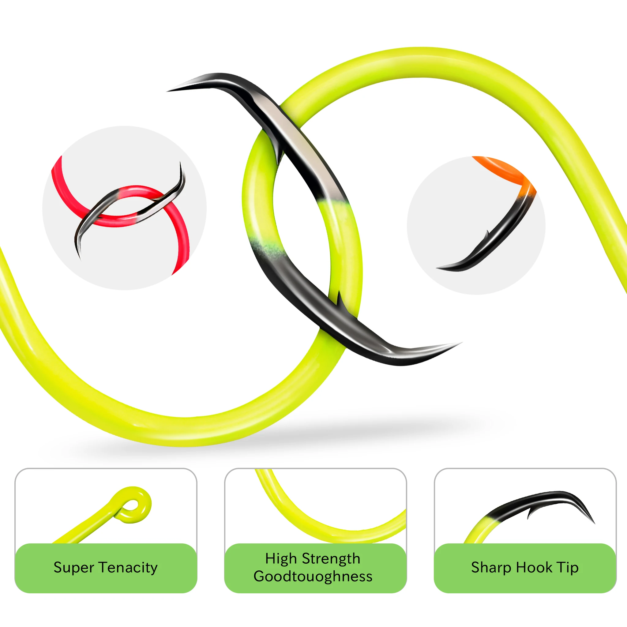 ZYZHE 10 hameçons circulaires  - Fishing Hook Circle avis et prix