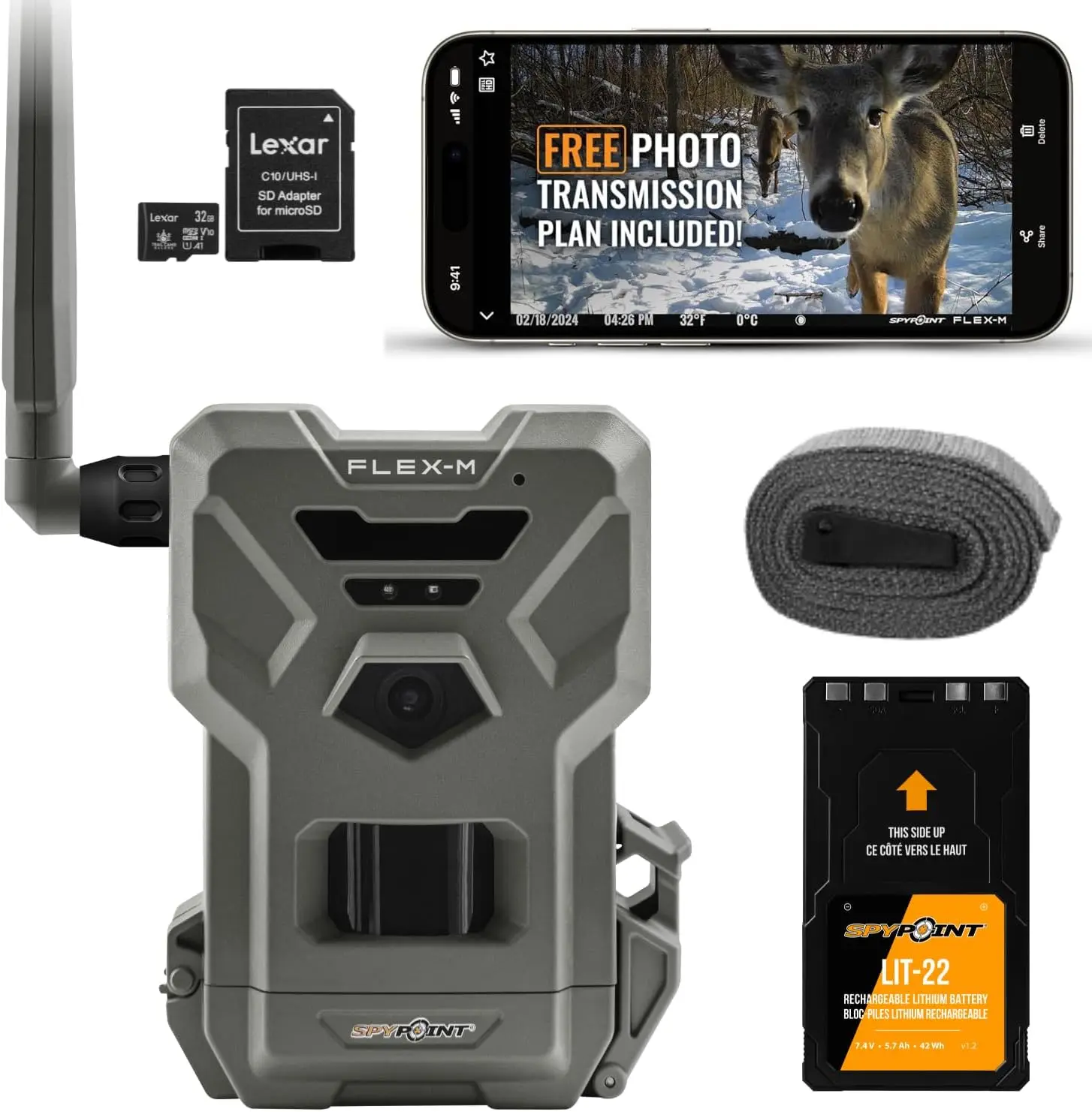 Flex-M Cellular Trail Camera  Best Value in Hunting Accessories  GPS-Enabled  Night Vision  Dual-Sim LTE Connectivity  IP65