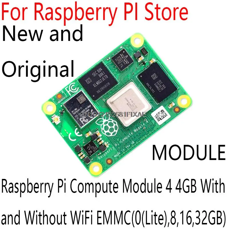 

Компьютер Raspberry Pi, основная плата, компьютерный модуль 4 CM4, Wi-Fi/Bluetooth, конфигурация опциональна