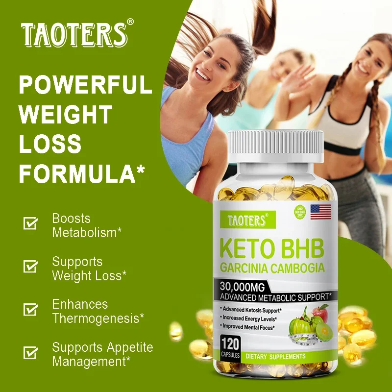 Keto Fat Burning Capsules Support Abdomen, Thighs and Arms, Improve Immunity & Suppress Appetite, Advanced Metabolism