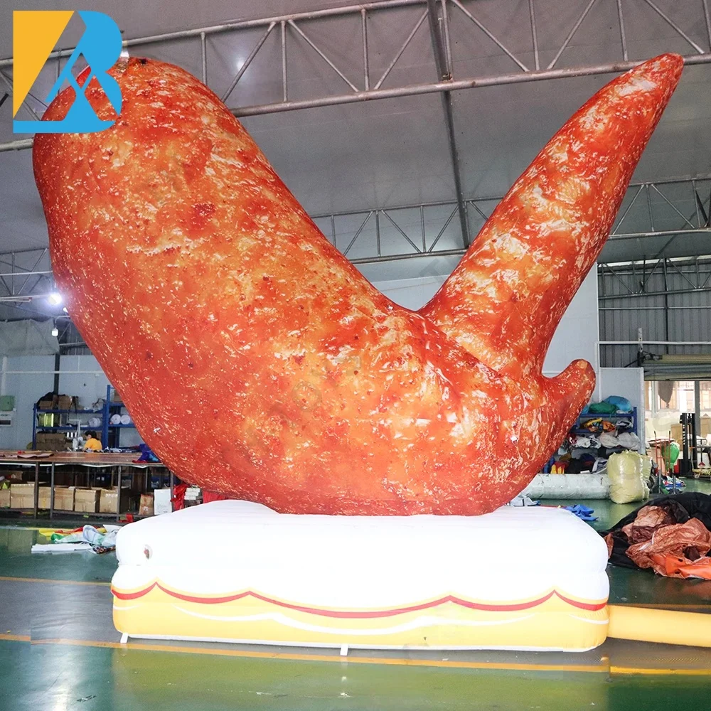 

Customized Mexican Theme Party Giant Inflatable Roast Fried Chicken Wings Decoration for Events Planning Toys