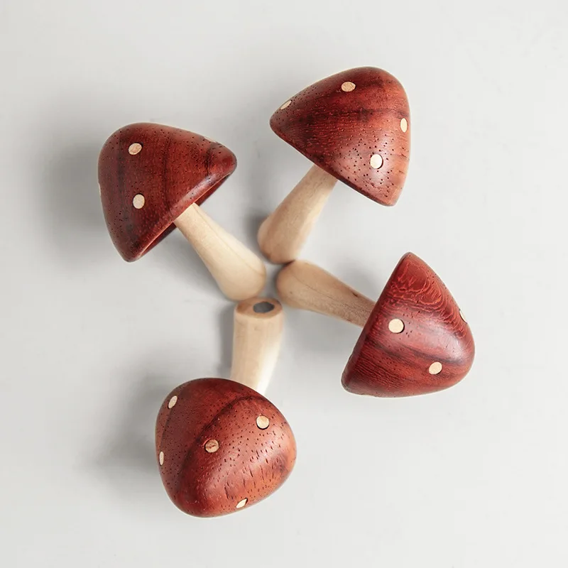 Wooden Mushroom cloud Fridge Magnet Refrigerator Magnetic Sticker 3D Cute Message Board Reminder Home Decoration Kitchen